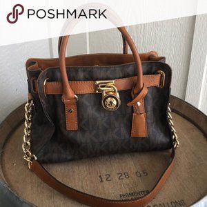 Michael Kors Logo Satchel Purse